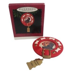1993 Hallmark Keepsake Special Dog‎ Photo Holder Christmas Ornament